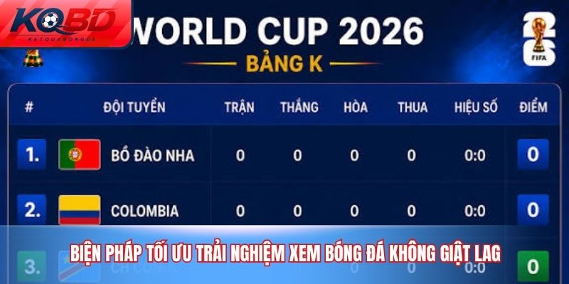 Biện pháp tối ưu trải nghiệm xem bóng đá không giật lag