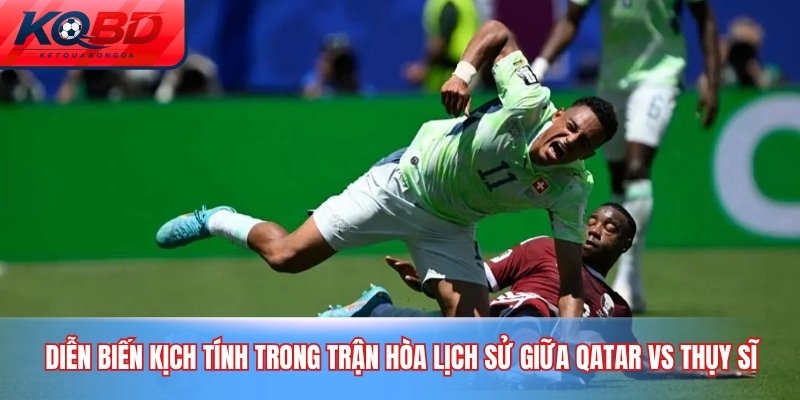 Diễn biến kịch tính trong trận hòa lịch sử giữa Qatar vs Thụy Sĩ
