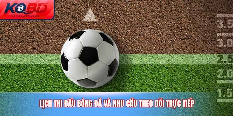 Lịch thi đấu bóng đá và nhu cầu theo dõi trực tiếp