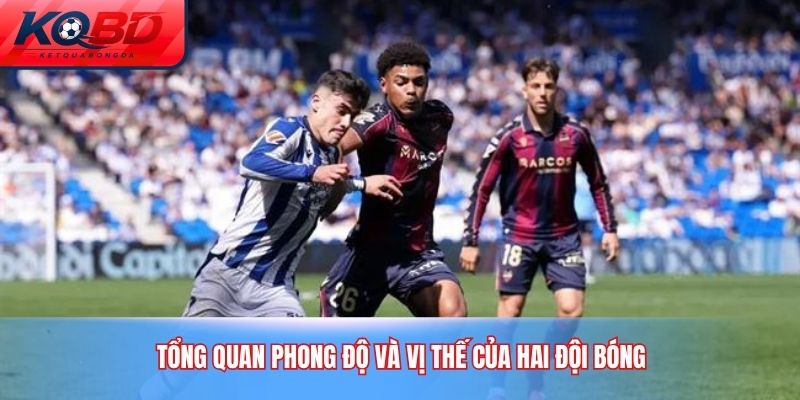 Tổng quan phong độ và vị thế của hai đội bóng
